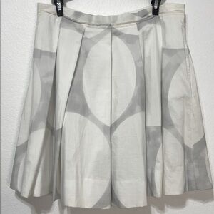 GAP Gray and White Skirt Cotton & Linen Size 4 Waist 15.5” EUC